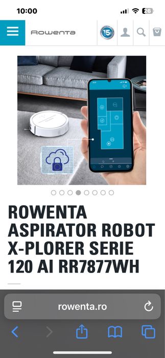 Ofer Cadou Craciun Aspirator Robot Rowenta X-Plorer S120 Garantie