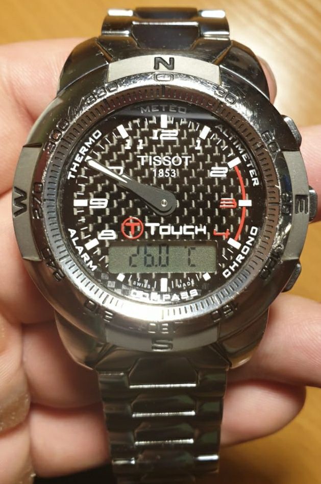 наручные сенсорыне часы Tissot T-Touch II Titanium