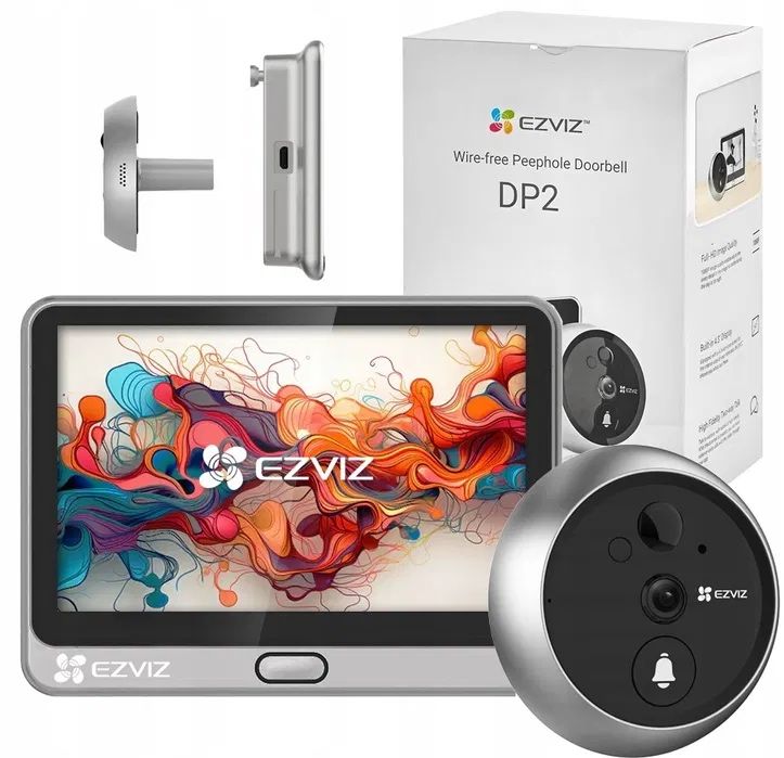 Simsiz Domofon | Ezviz DP2 3MP | дверной глазок | мини домофон