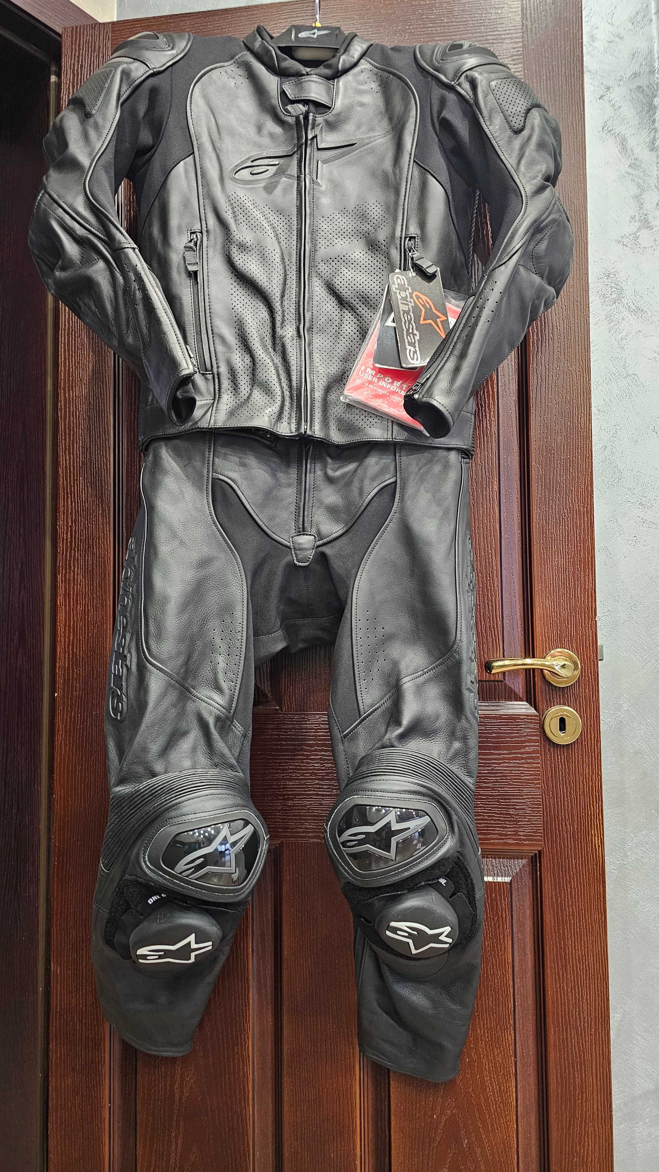 Мото екип Alpinestars GP PLUS V3 GRAPHITE LEATHER