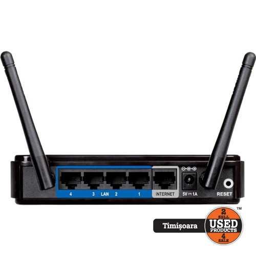 Router Wireless N 300Mbps D-Link DIR-615 cu 4 porturi |UsedProducts.Ro