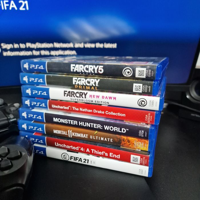 Playstation4 Hdd 500Gb 10 jocuri Manete PS4