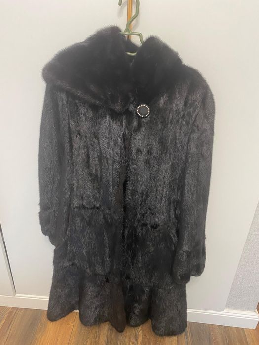 Норковая шуба трапеция подойдет размер S-l