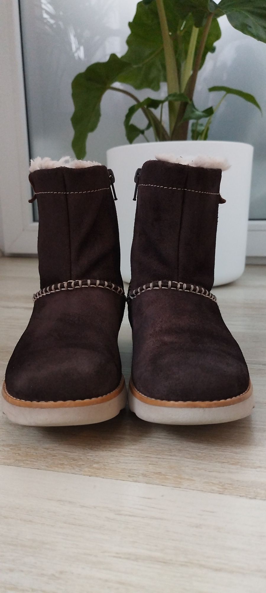 Ghete din piele întoarsă Clarks-Crown Piper, măsura 34