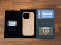 Husa Bullstrap Apple iPhone 16 Pro | Full Grain Leather | Dune