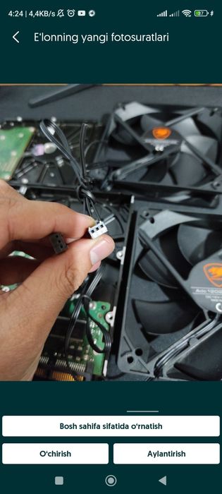 Cougar cpu Prossesor kuler, hdd, s10 ram hammasi srochna soti