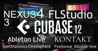 Программы Студии Звукозаписи Cubase 12Pro FlStudio Kontakt Omni Nexus4