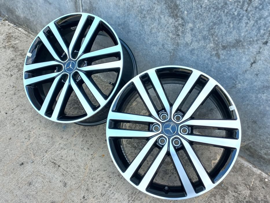 19.Оригинални Mercedes X W470 7.5ж ет50 Blac Polish 6x114.3 Като Нови