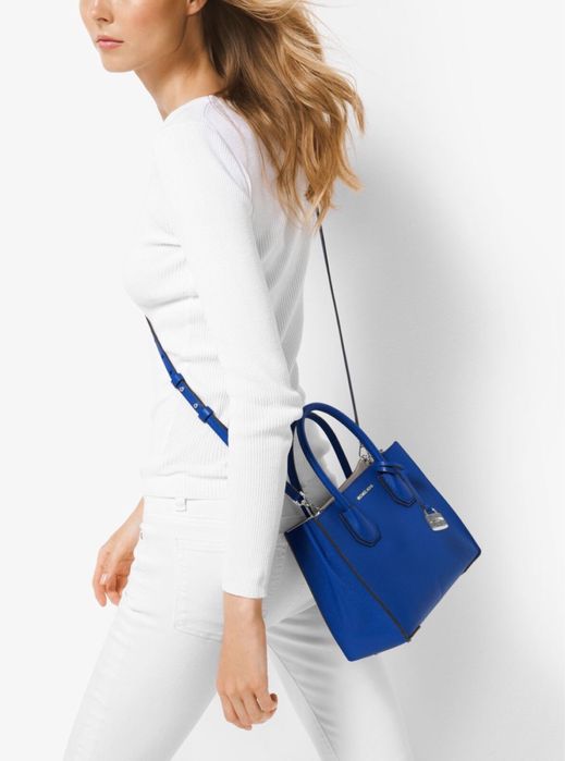 Geanta Michael Kors Mercer studio small electric blue noua cu eticheta