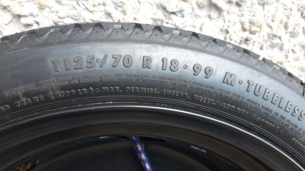 Резервна гума патерица чисто нова на VAG