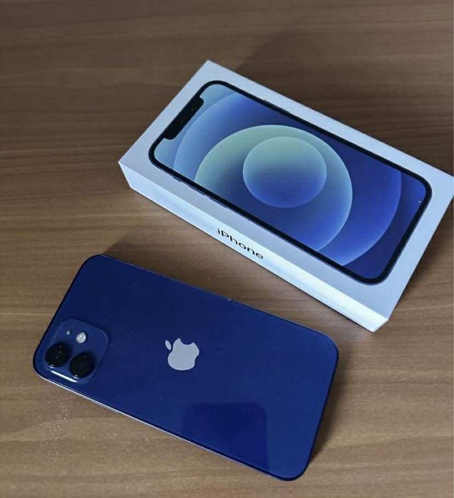 iPhone 12 Albastru 64 GB impecabil baterie 88%