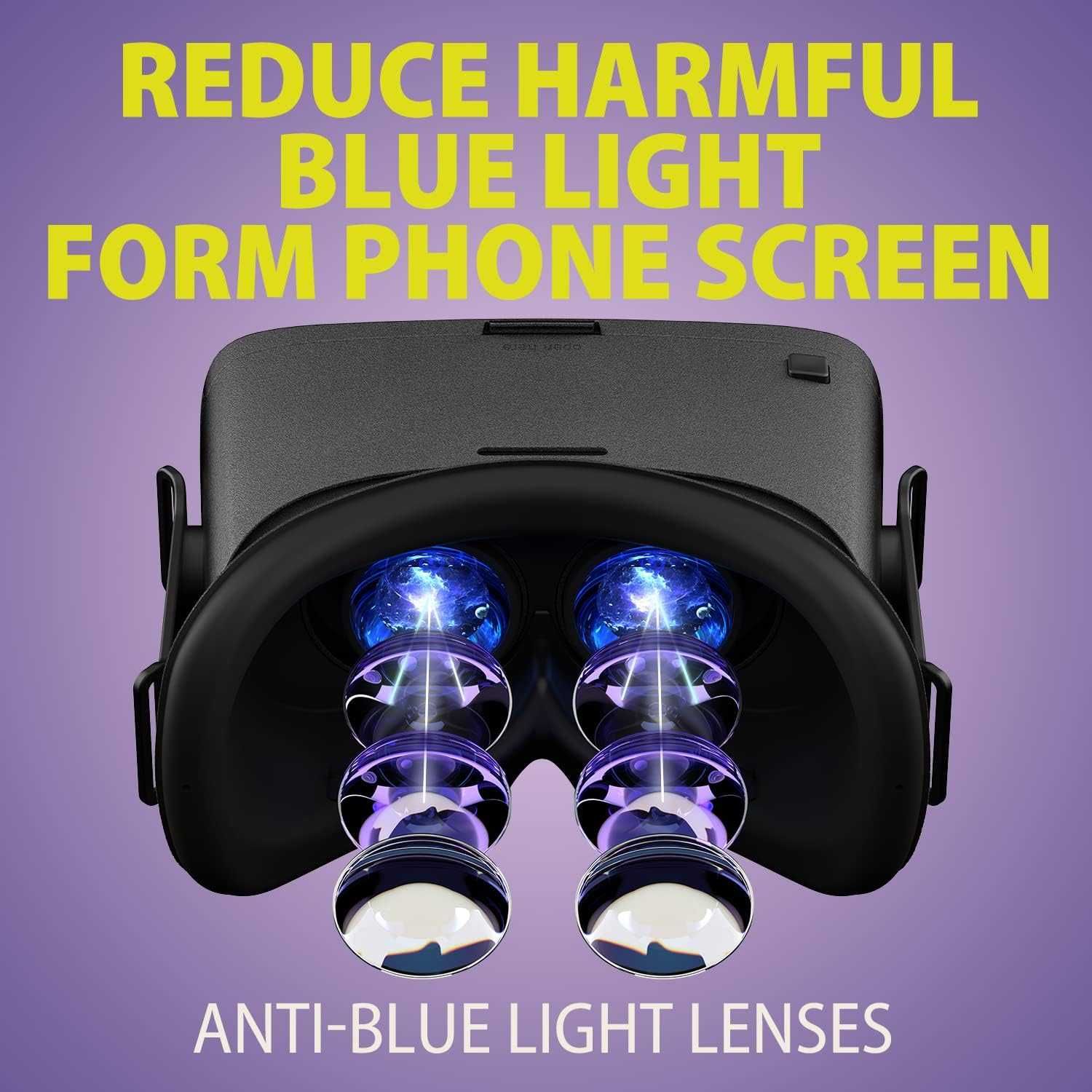 Ochelari casti VR DESTEK V5 pentru telefon,110°FOV HD iPhone Samsung