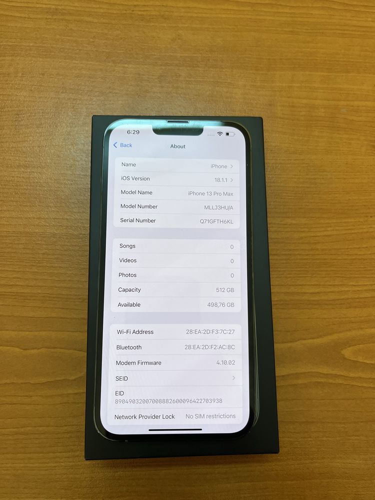Iphone 13 pro max 512GB