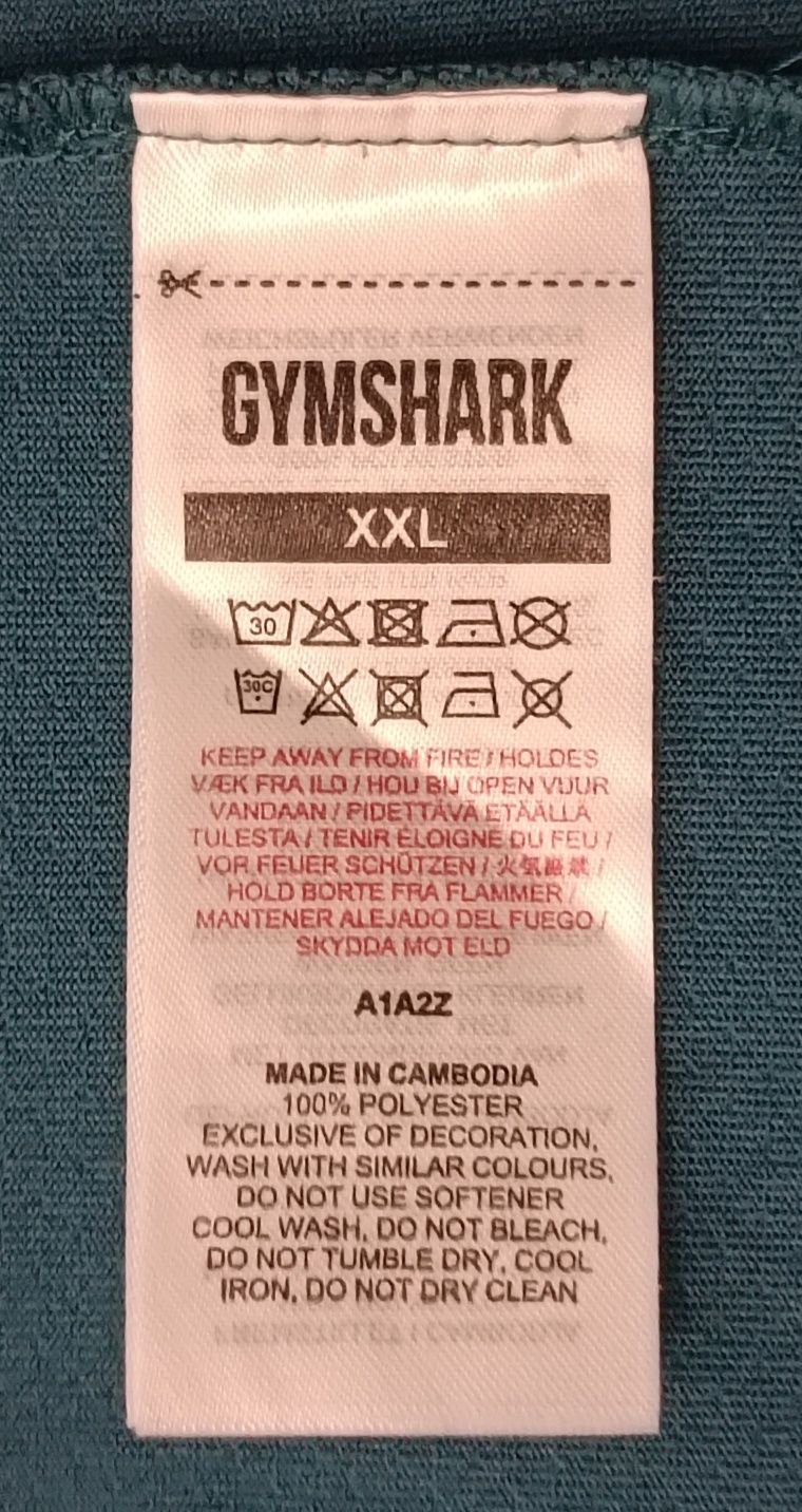 Gymshark оригинална тениска 2XL спорт фланелка фитнес