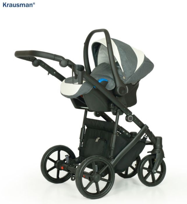Carucior 3 in 1 Owo Plus Dark Grey - Krausman - Testat ADAC