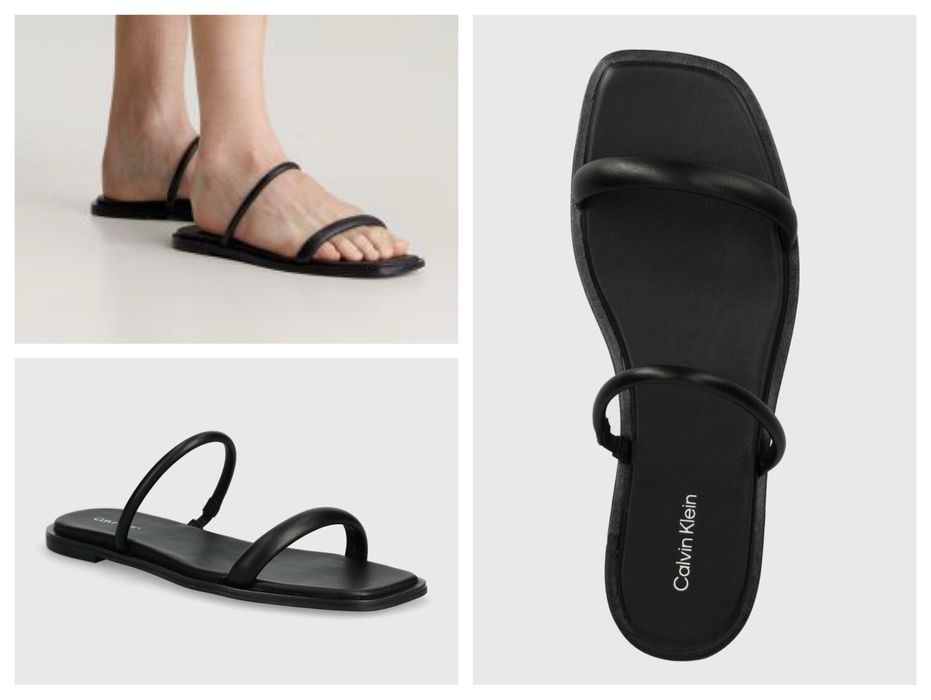 Calvin Klein чехли от естествена кожа