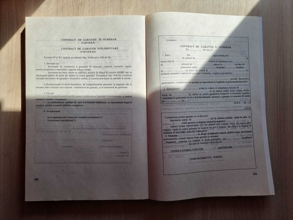 Carte Ministerul Finantelor - Norme metodologice - FORMULARE contabile