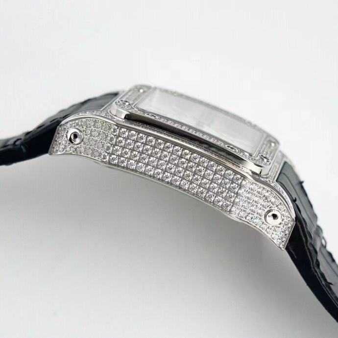 Мъжки автоматичен часовник Cartier Santos de Cartier Diamond Afterset