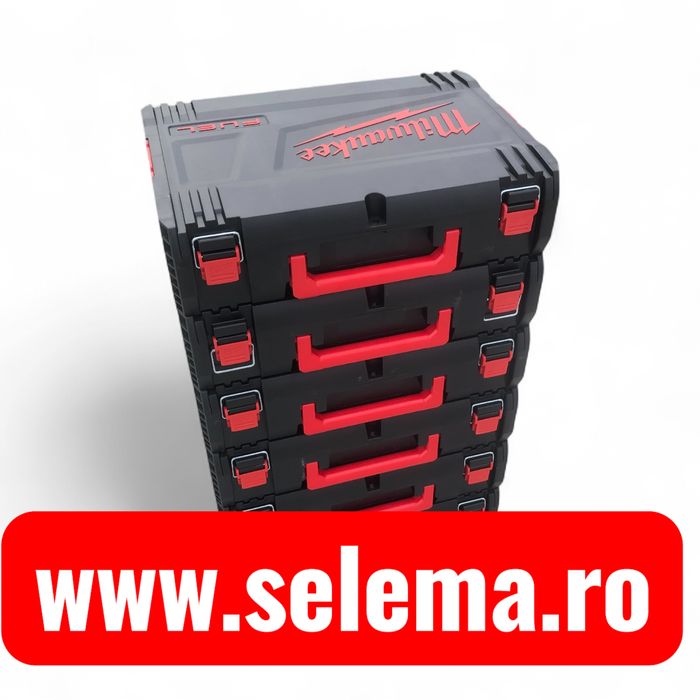 Oferta set 3 cutii depozitare scule Milwaukee Fuel