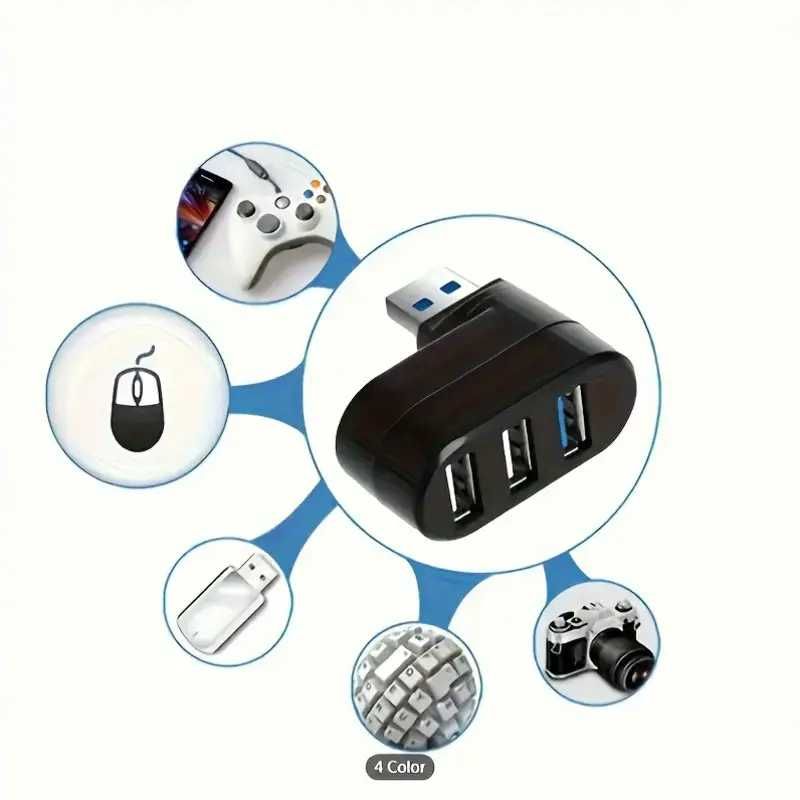 USB HUB  въртящ Port  USB-2