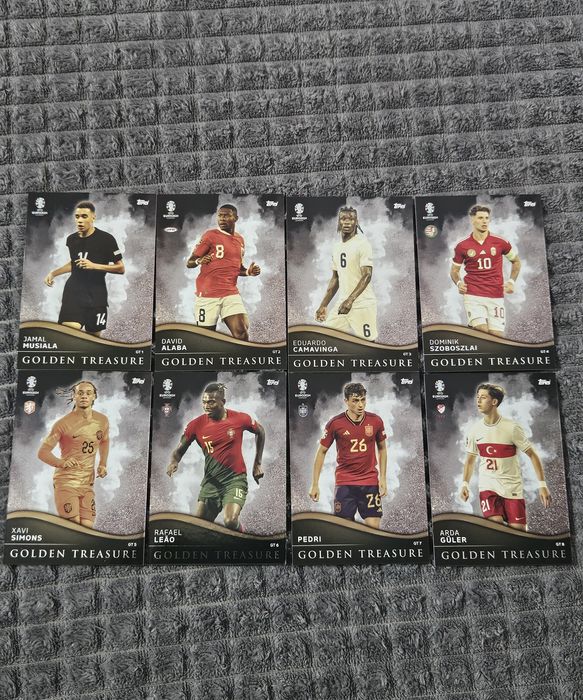 Carduri Topps Mattch Attax Uefa Euro 2024 Set 8 Golden Treasure