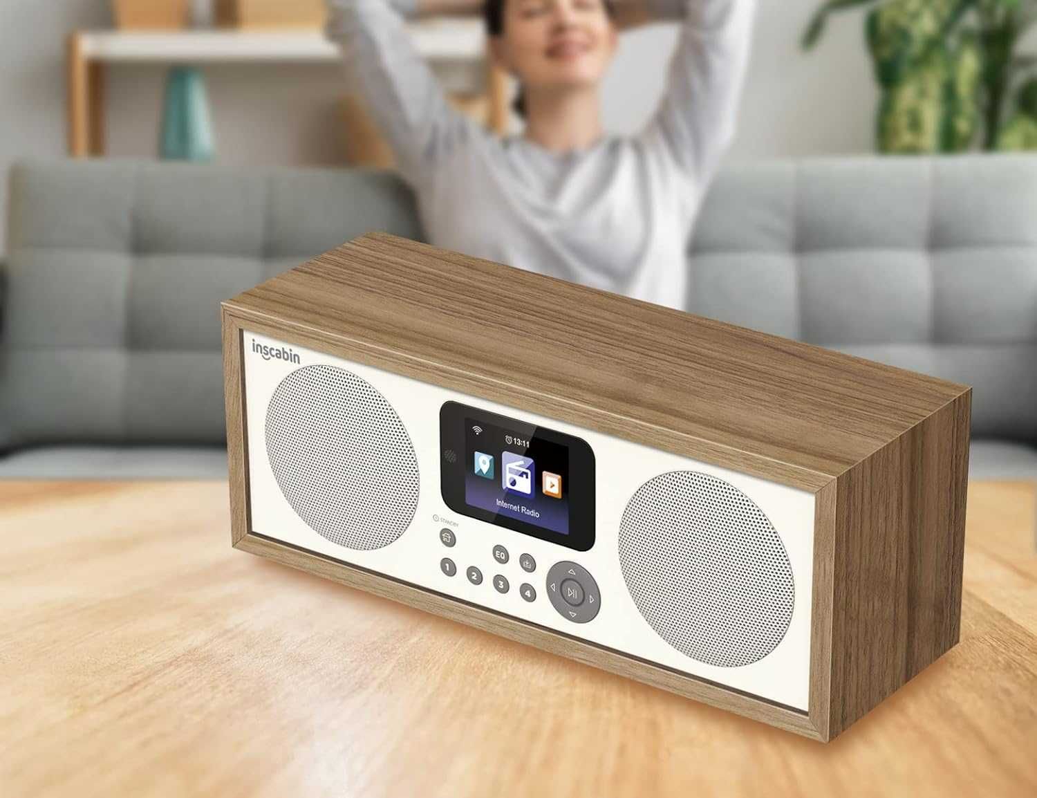 Интернет радио Inscabin D4 с Bluetooth, Spotify Connect, DAB