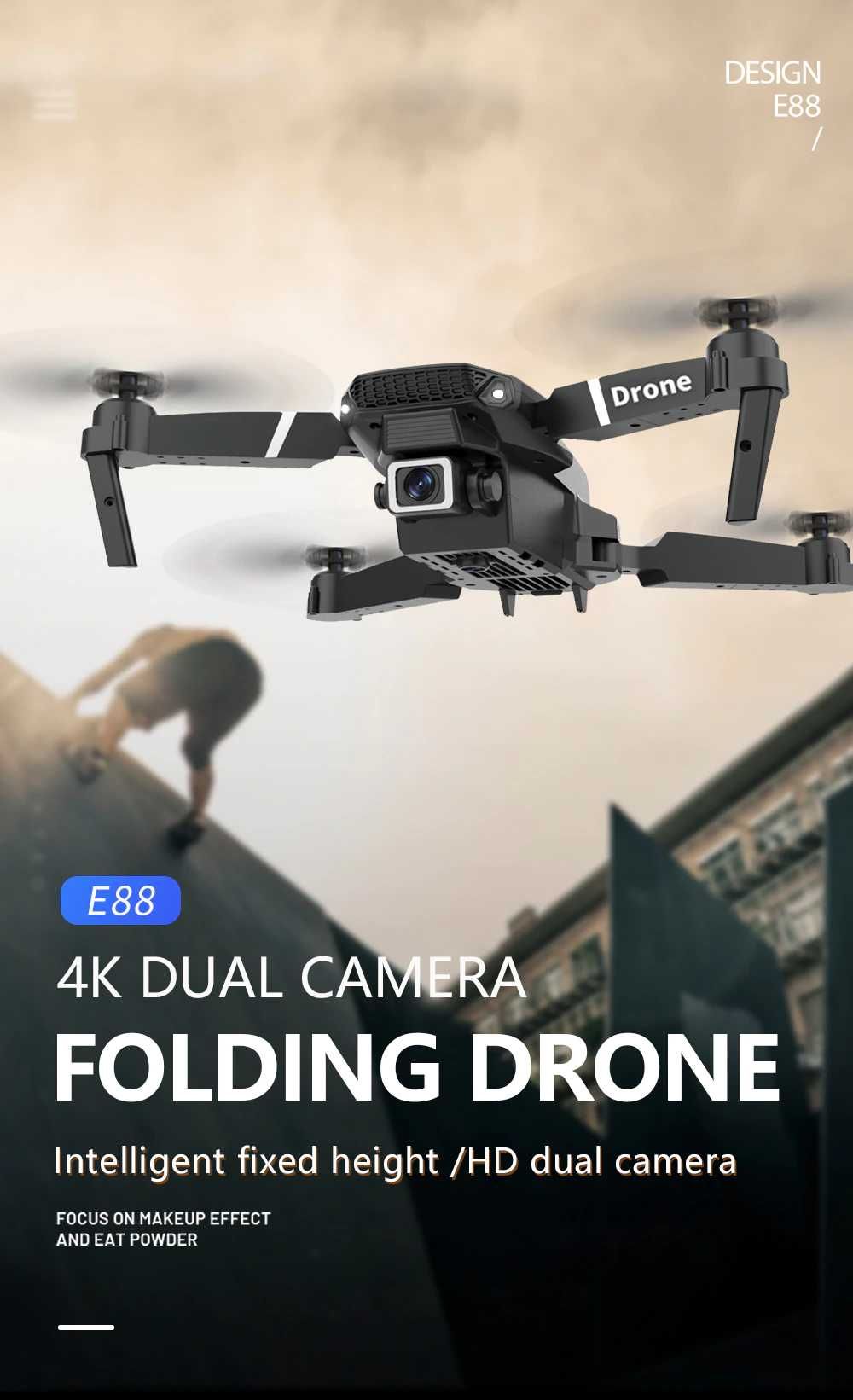 Drona / Quadcopter pliabil(a) camera 4k - 2 baterii