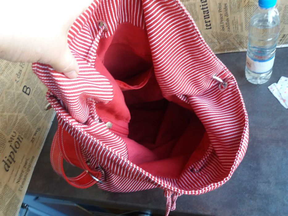 дамска раница,червена чанта.торба.