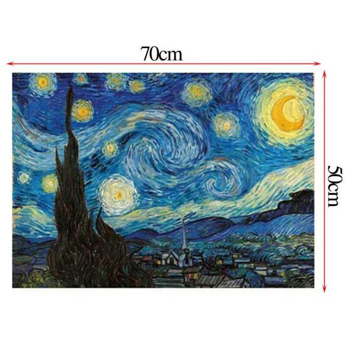 Puzzle autoportret Starry Night Van Gogh 1000piese. Nou ambalat!