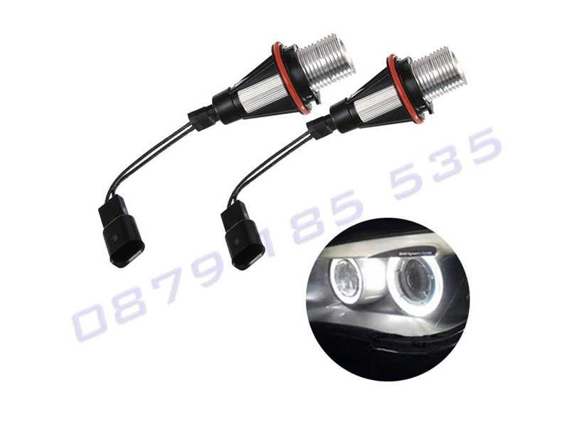 LED диодни крушки ангелски очи BMW E39 E53 E60 X3 X5 фарове бмв е60 х3