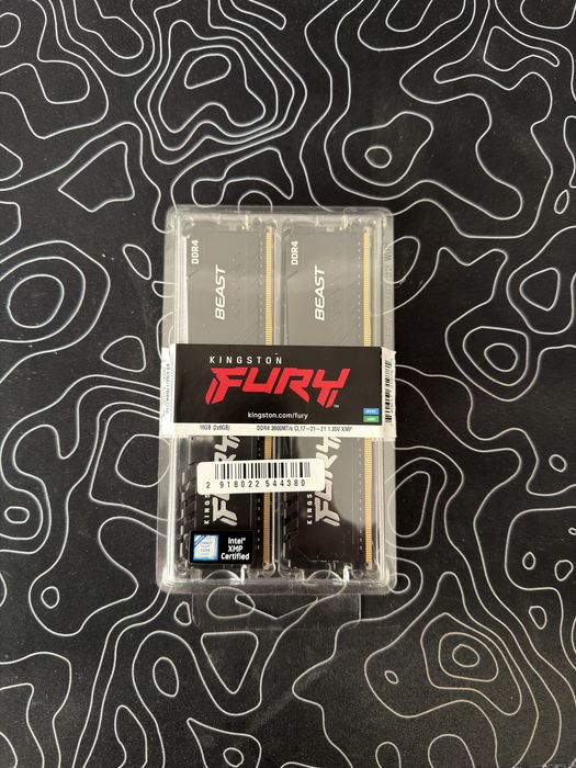 Оперативная память Kingston Fury Beast DDR4 3600Mhz