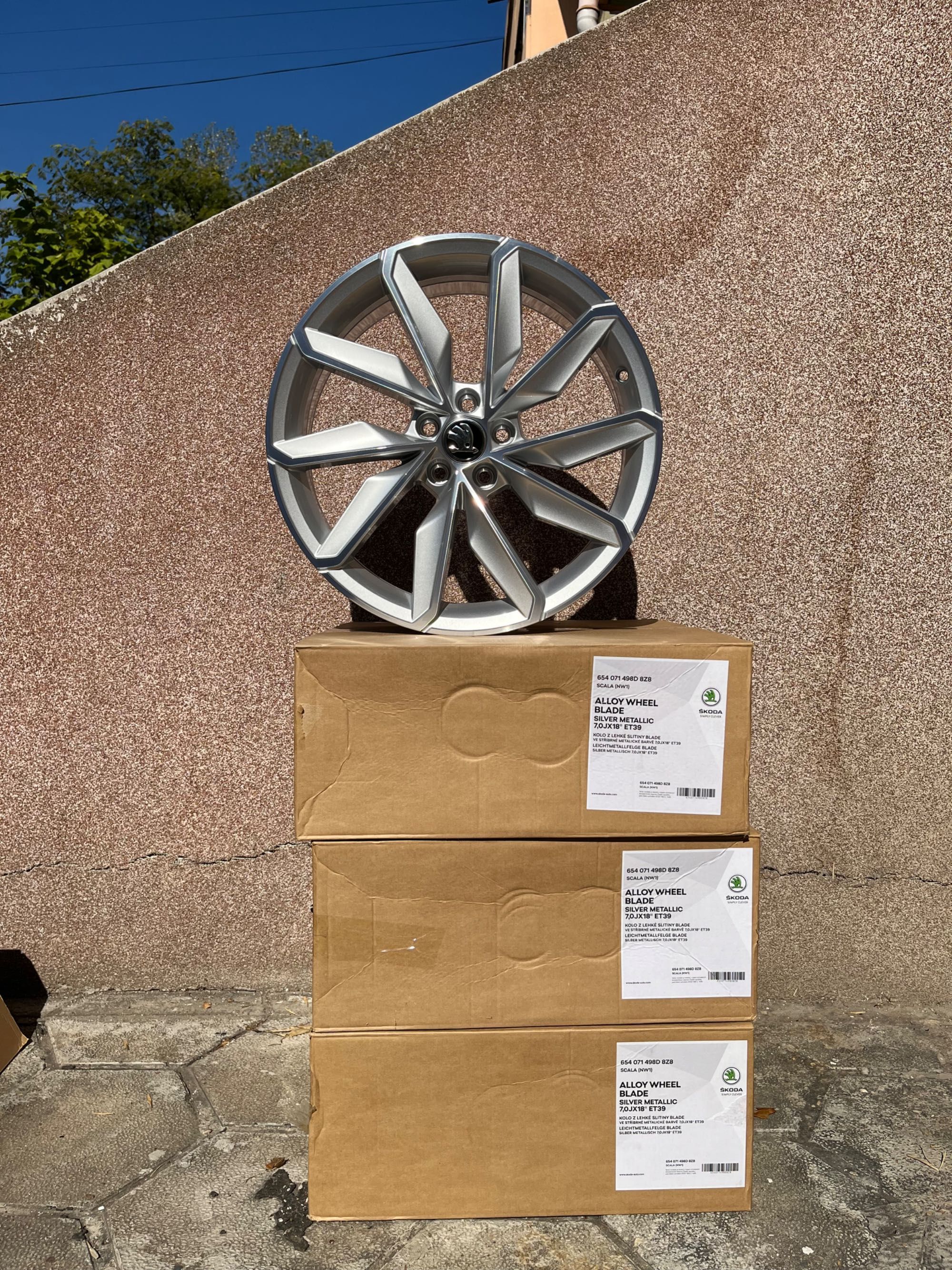 Чисто нови оригинални джанти 18" Blade за Skoda