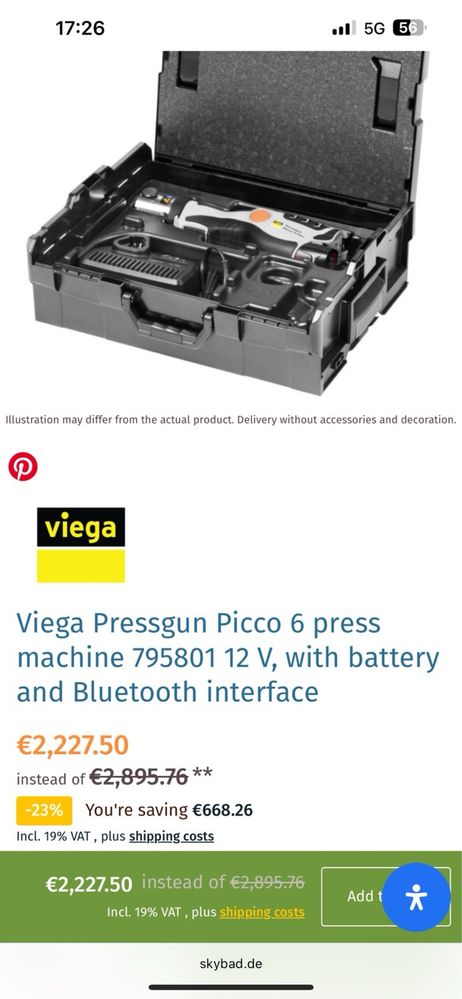 Viega pressgun picco 6 plus