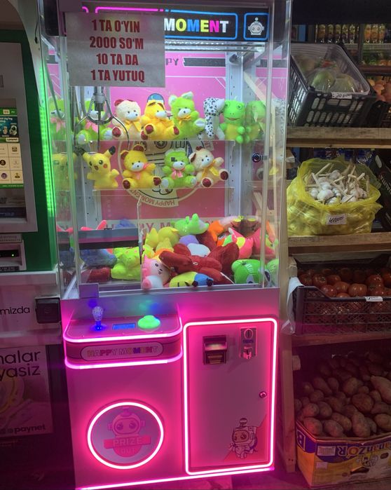 Xvatayka oyinchoq aparat kran aparat 24/7
