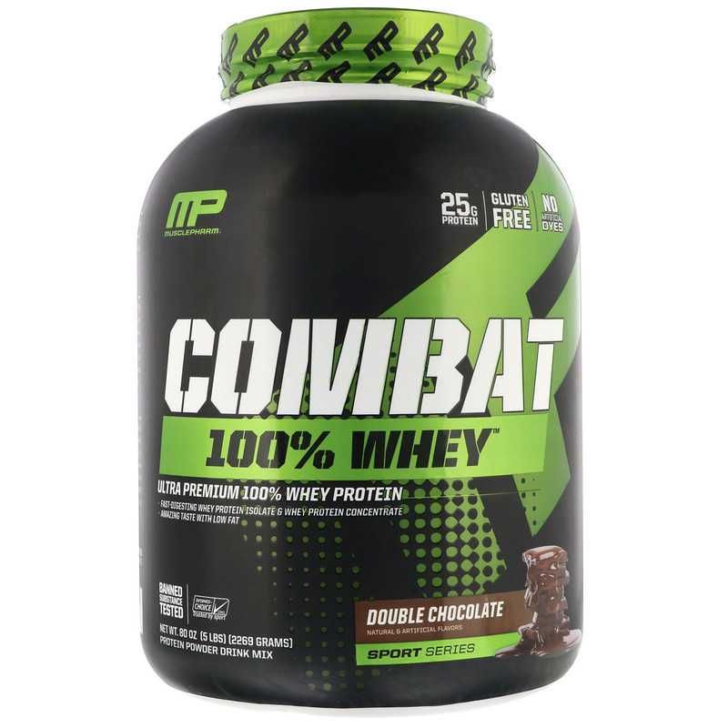 Протеин, изолят, амино, bcaa, Combat, Muscle Pharm, 2.2кг