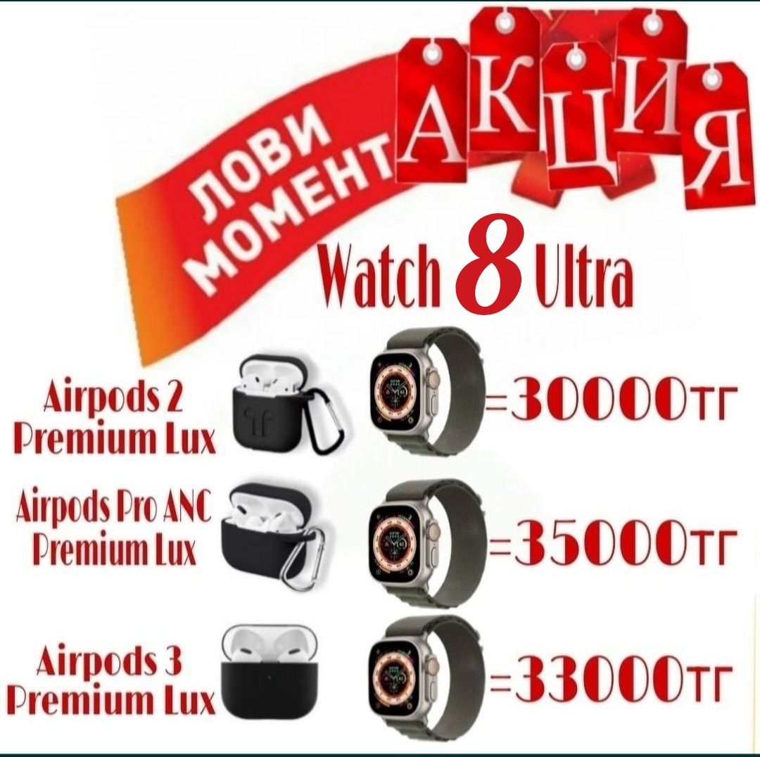 Watch Ultra/Watch 8/сим картой/Premium/звонки/соцсети