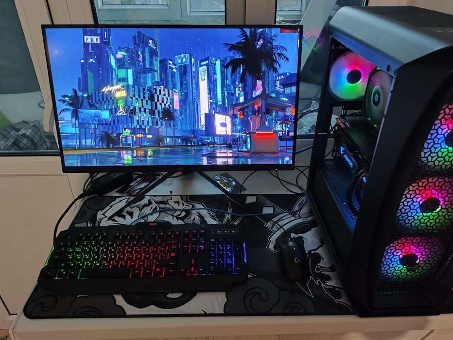 Мощный игровой ПК с GTX 1080 Ti — мощнее RTX 3060! + монитор 144 Гц