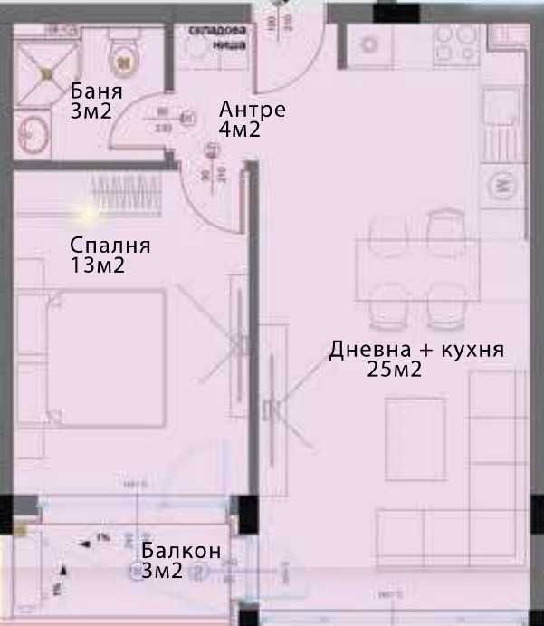 Продава се Двустаен апартамент в София, Модерно предградие - 67 кв.м за 1507 €/кв.м - Снимка #1