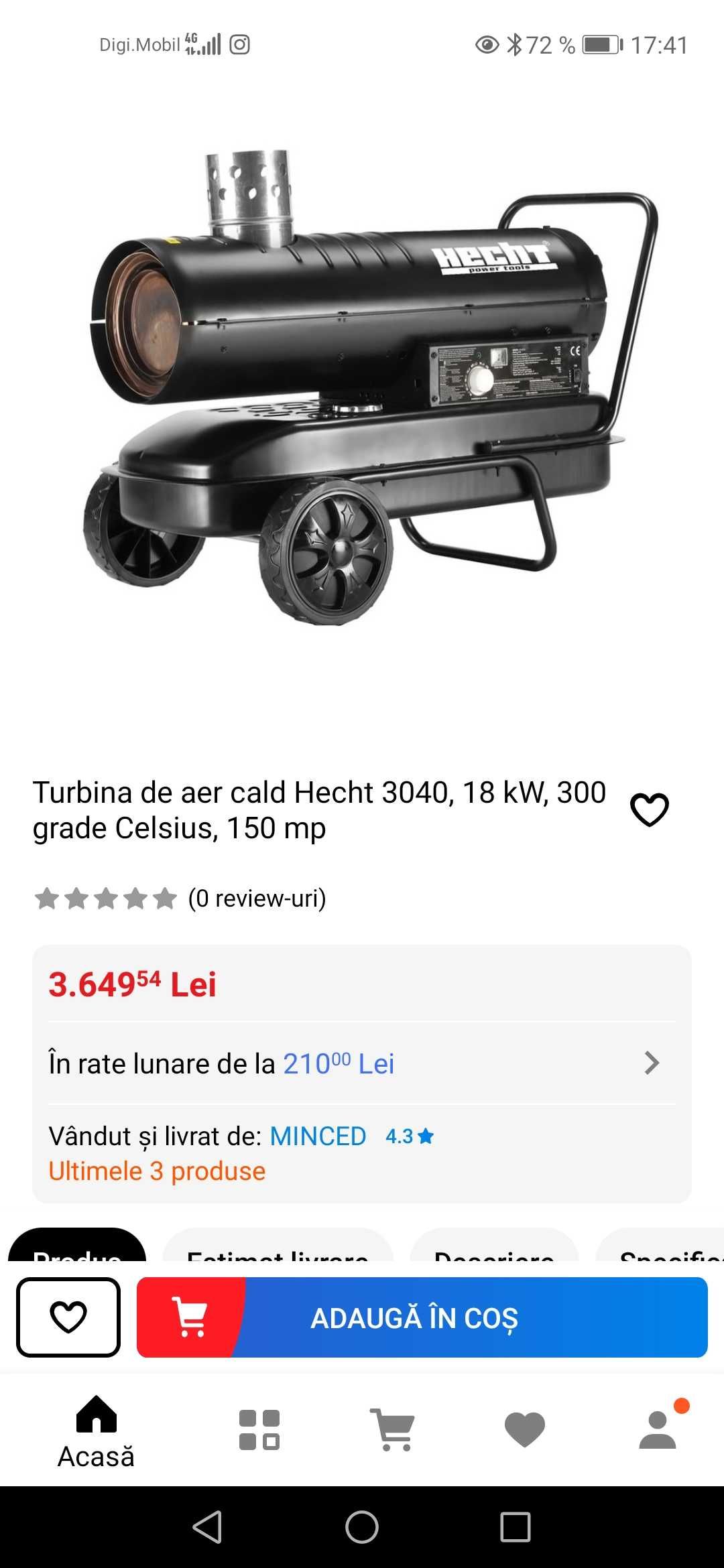 Suflanta pe motorina