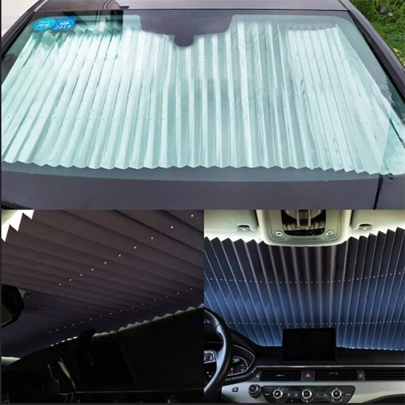 НЕМСКИ Слънцезащитна щора/сенник за кола – Car sunshade + ЛЕД ФЕНЕР