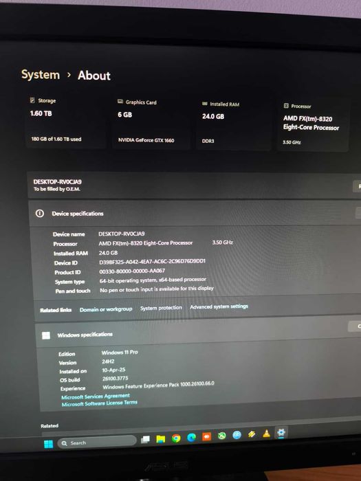 Vand Pc Amd Fx Eight Core