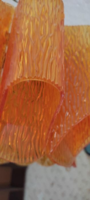 Ретро полилей от 80-те* Интересен дизайн* В свеж оранжев цвят