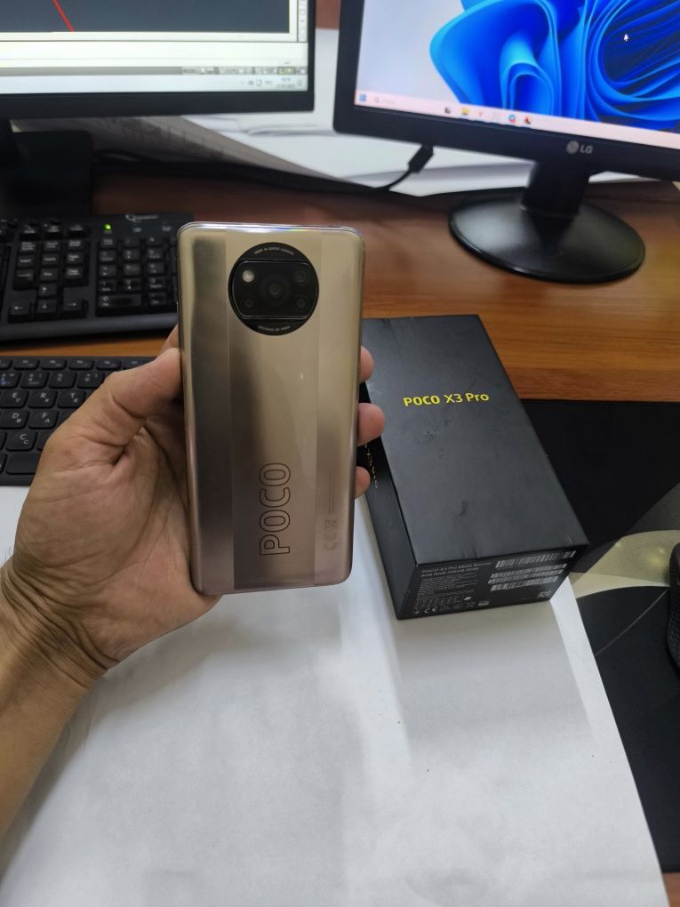 Poco X3pro 12/256gb(2023)ideal ochilmagan usta kurmagan aybi yuq tozza