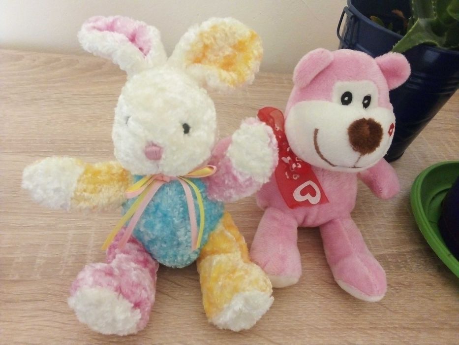 3 плюшени играчки/2 мечета и зайче