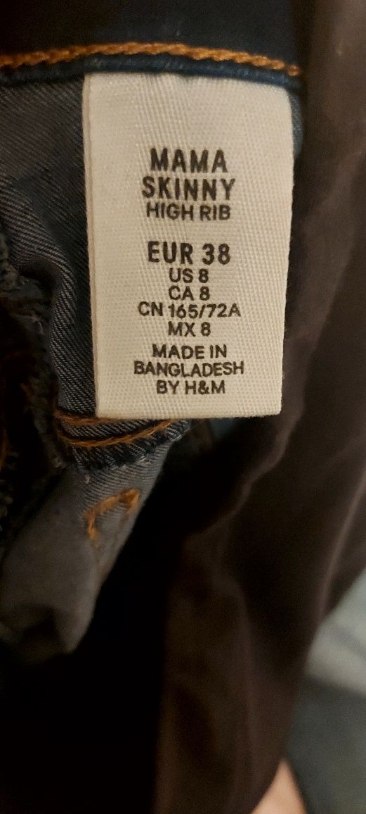 Blugi skiny de gravidă, masura 38 H&M