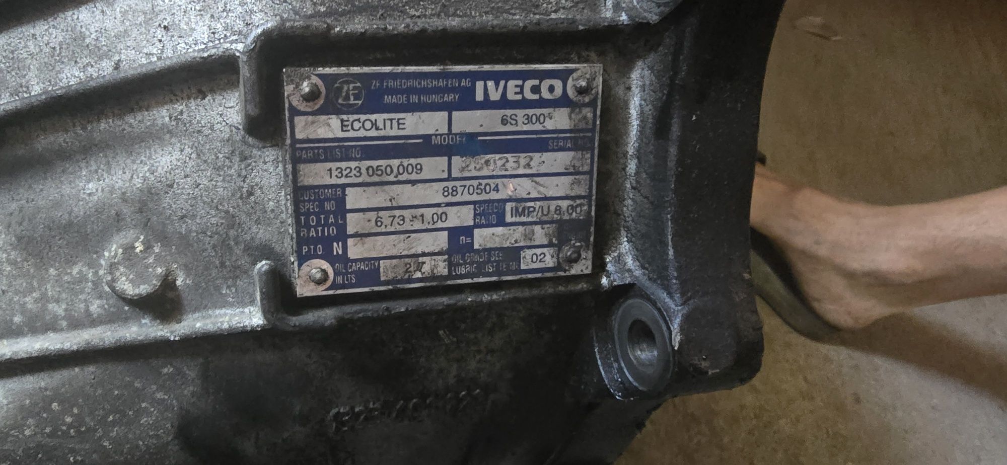 Скоростна кутия за ивеко дейли 35c15 6 -степенна