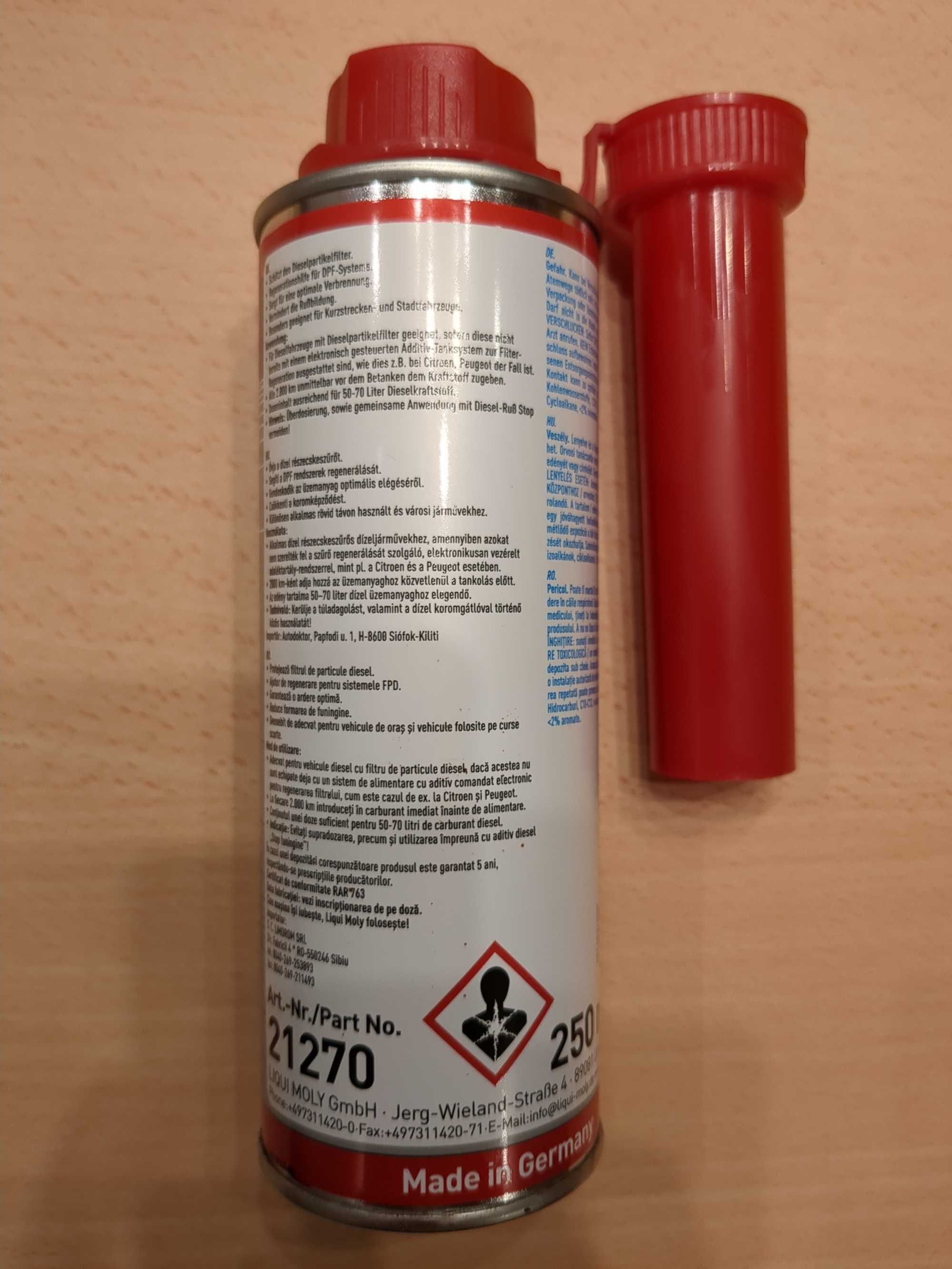 Добавка за почистване на ДПФ (DPF) филтър Liqui Moly