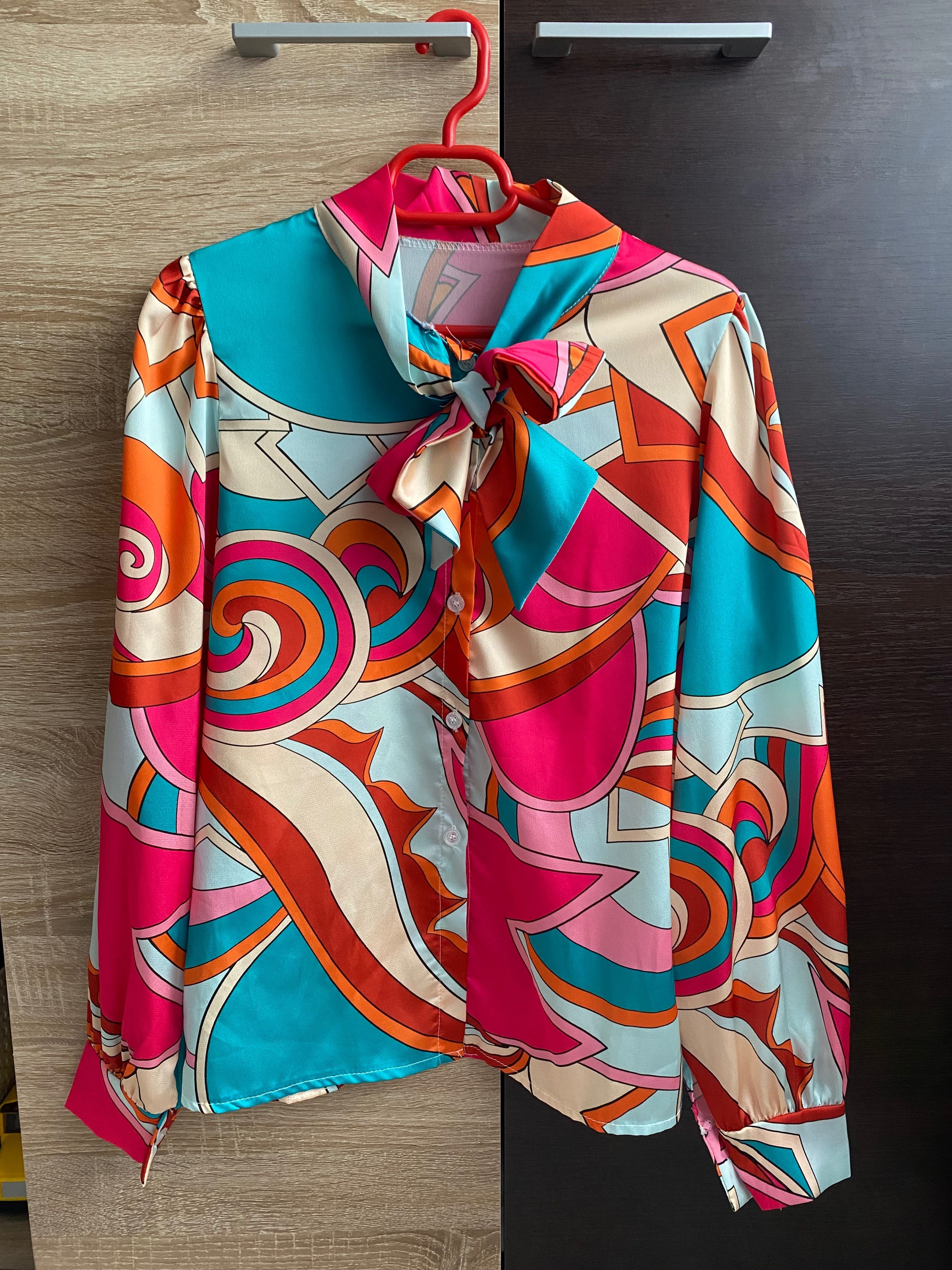 Camasa eleganta multicolora