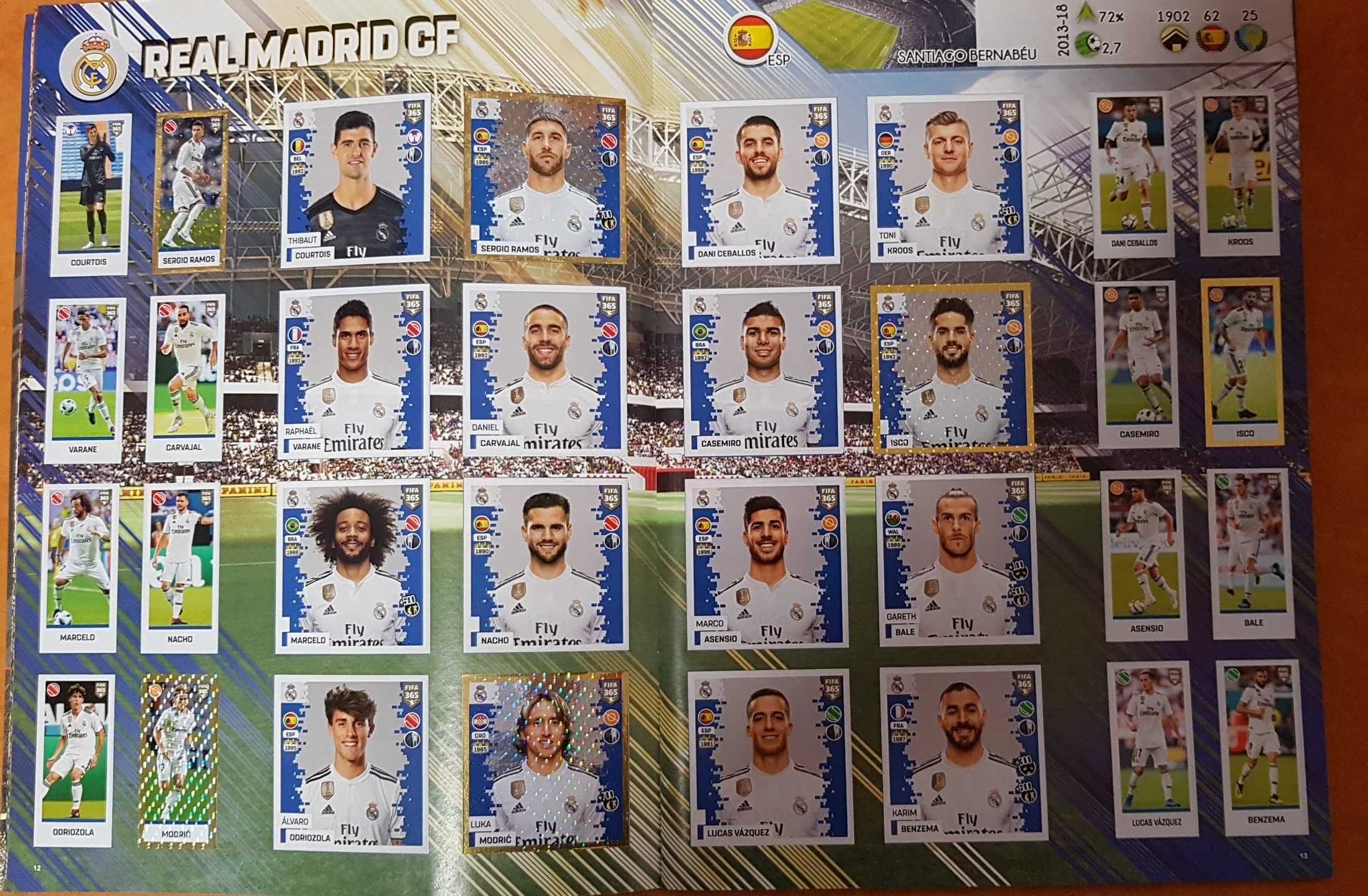 Album complet Panini FIFA 365 2019 Ed. Internationala (468 stickere)