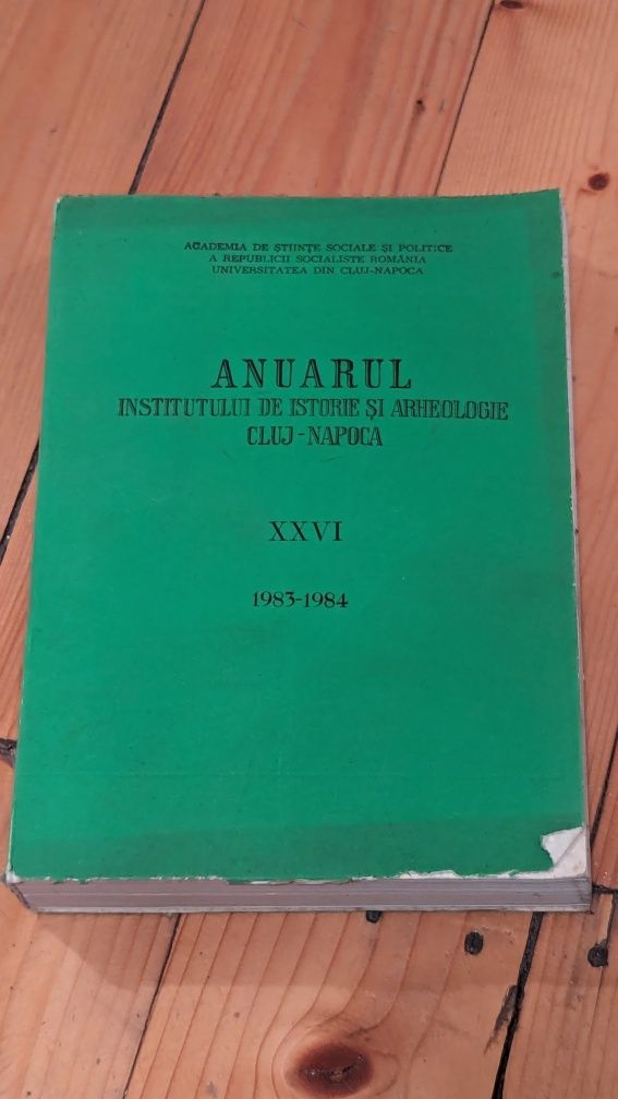 Anuarul Institutului de Istorie și Arheologie Cluj Napoca 83-84